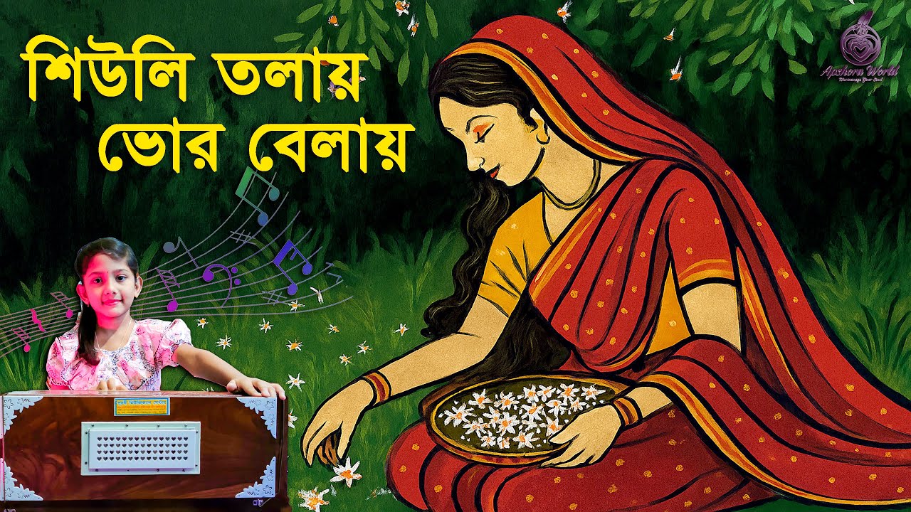 Shiuli Tolay Bhor Belay || শিউলি তলায় ভোর বেলায় || Nazrul Song || Apshora world