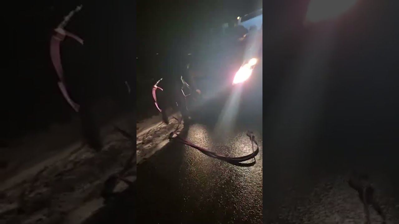 Zetor wyciąganie busa wtopa lodowisko