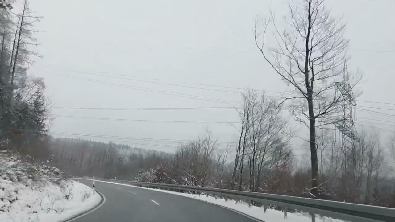 From Heigenbrücken to Lohr–Laufach–Heigenbrücken junction, Bavaria, Germany,Aschaffenburg, road trip