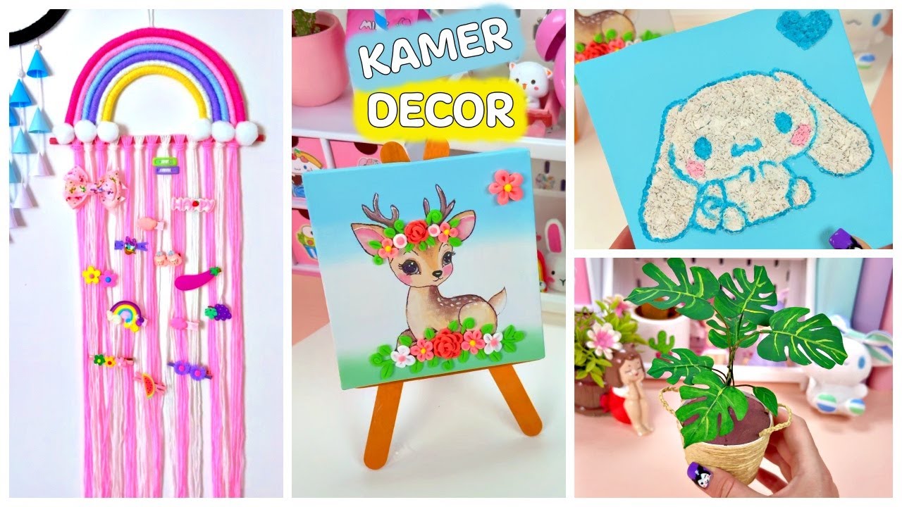 6 DOE HET ZELF - SCHATTIGE KAMERDECORATIE IDEEËN #diy #kamerdecoratie