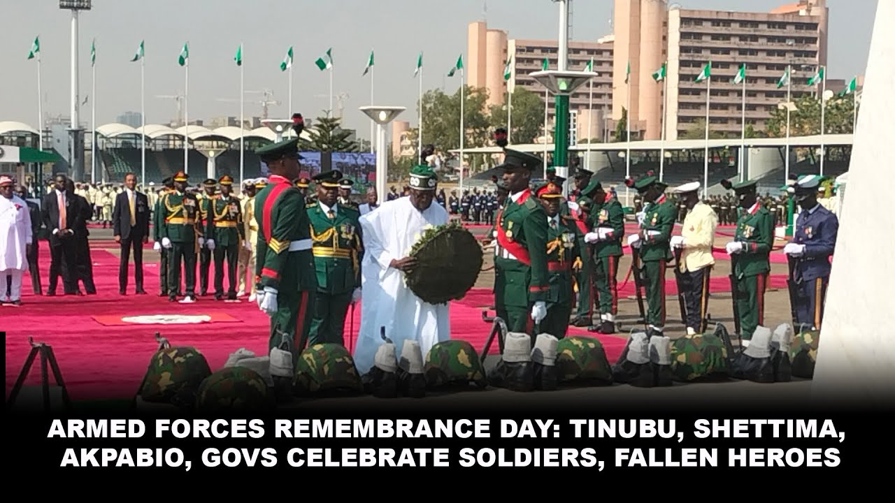 Armed Forces Remembrance Day: Tinubu, Shettima, Akpabio, Govs Celebrate Soldiers, Fallen Heroes