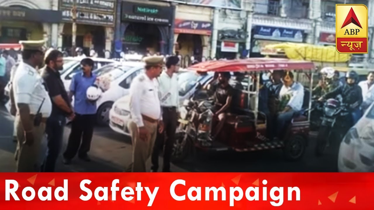 Road Safety Campaign By Traffic Police Leads To Fight Between Couple | ABP News