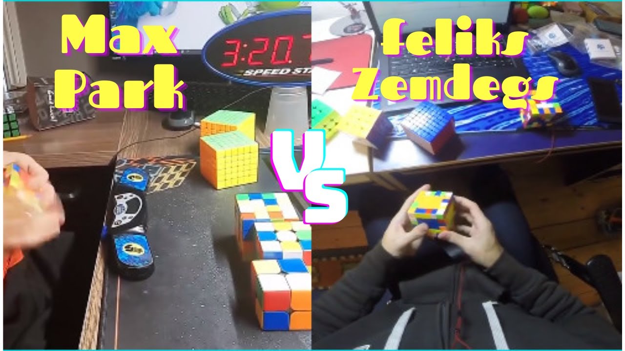 2 Legend Cuber relay 2x2-7x7 : MAX PARK vs Feliks Zemdegs | 💥Mr. WRM 💥
