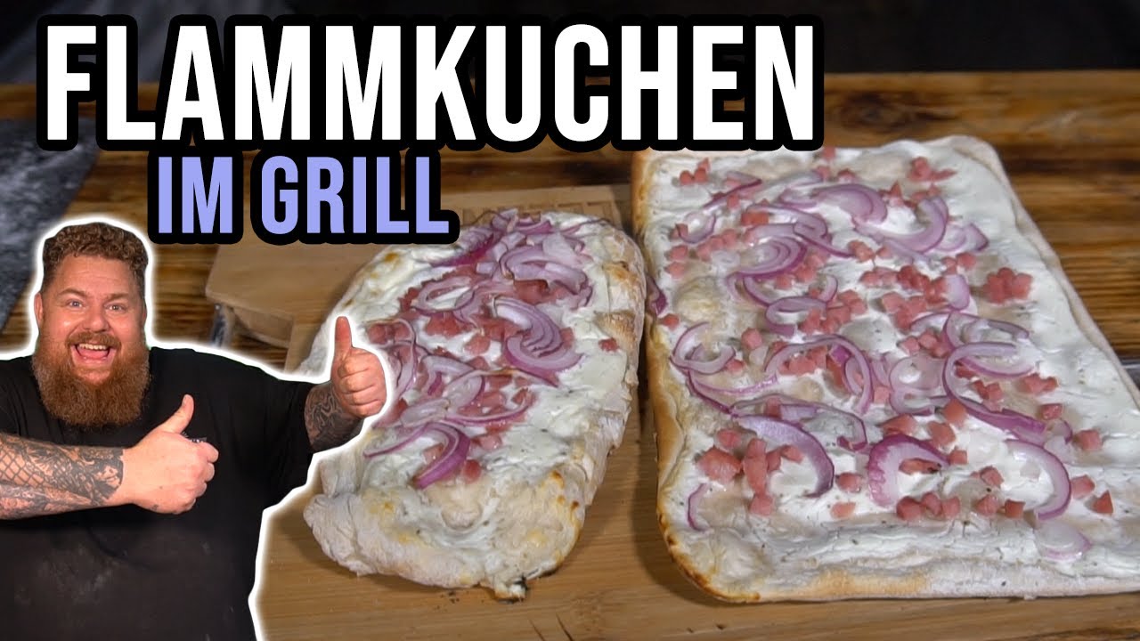 Leichter Flammkuchen vom Grill - super easy & mega lecker - BBQ & Grillen für jedermann