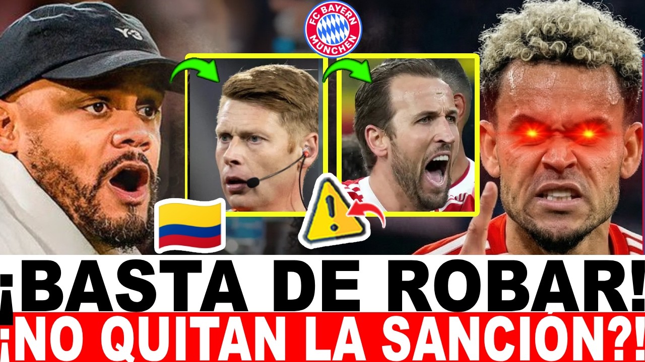 ¡ESCÁNDALO EN ALEMANIA! El árbitro ADMITE su ERROR con Luis Díaz Y NIEGAN quitar la SANCIÓN