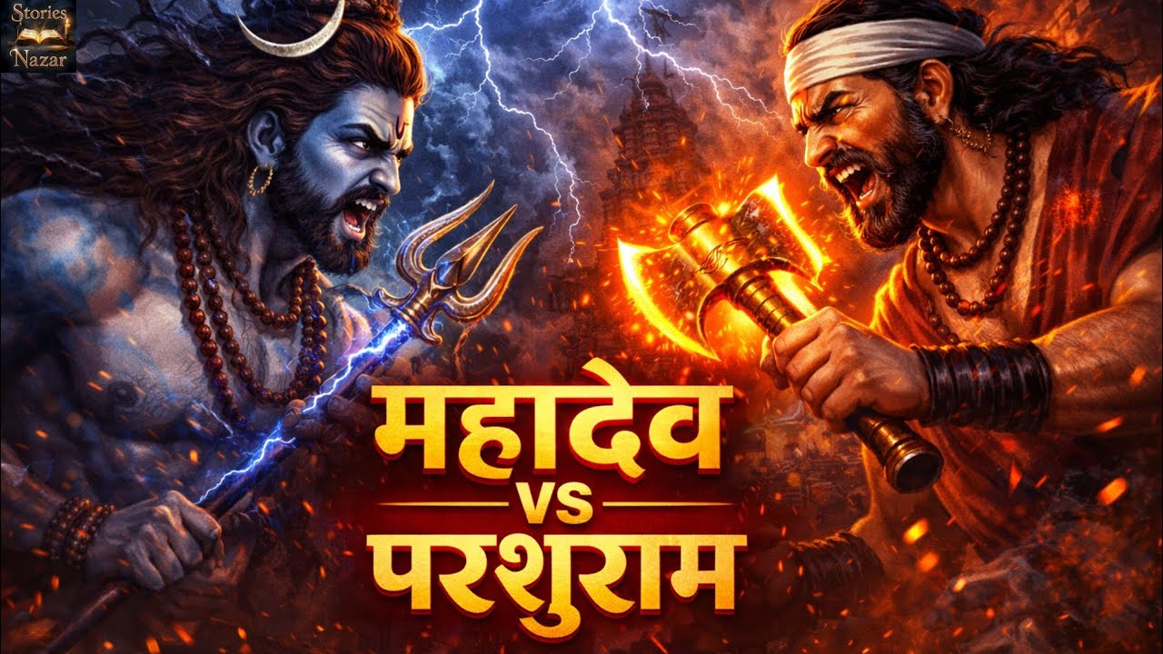 परशुराम का अहंकार टूटा 🔱 जब महाकाली बनी विनाश | गणेश दंत भंग की पूरी कथा | Stories Nazar