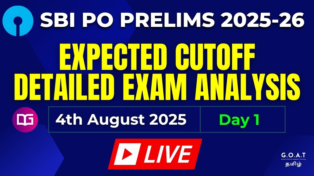 Expected Cutoff? SBI PO Prelims 2025-26 Overall Exam Analysis- Held on 4th August (Day 1)