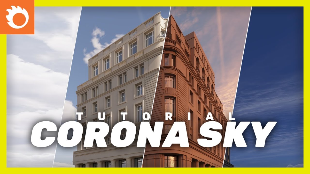 Cielos y nubes REALISTAS con CORONA SKY | Tutorial 3DSMAX & Corona