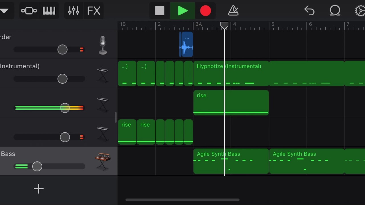 The Notorious B.I.G- Hypnotize  remade on GarageBand