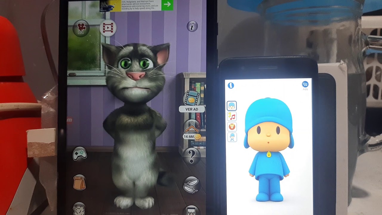 Talking Tom Cat 2 Echo VS Talking Pocoyo Echo (Original)