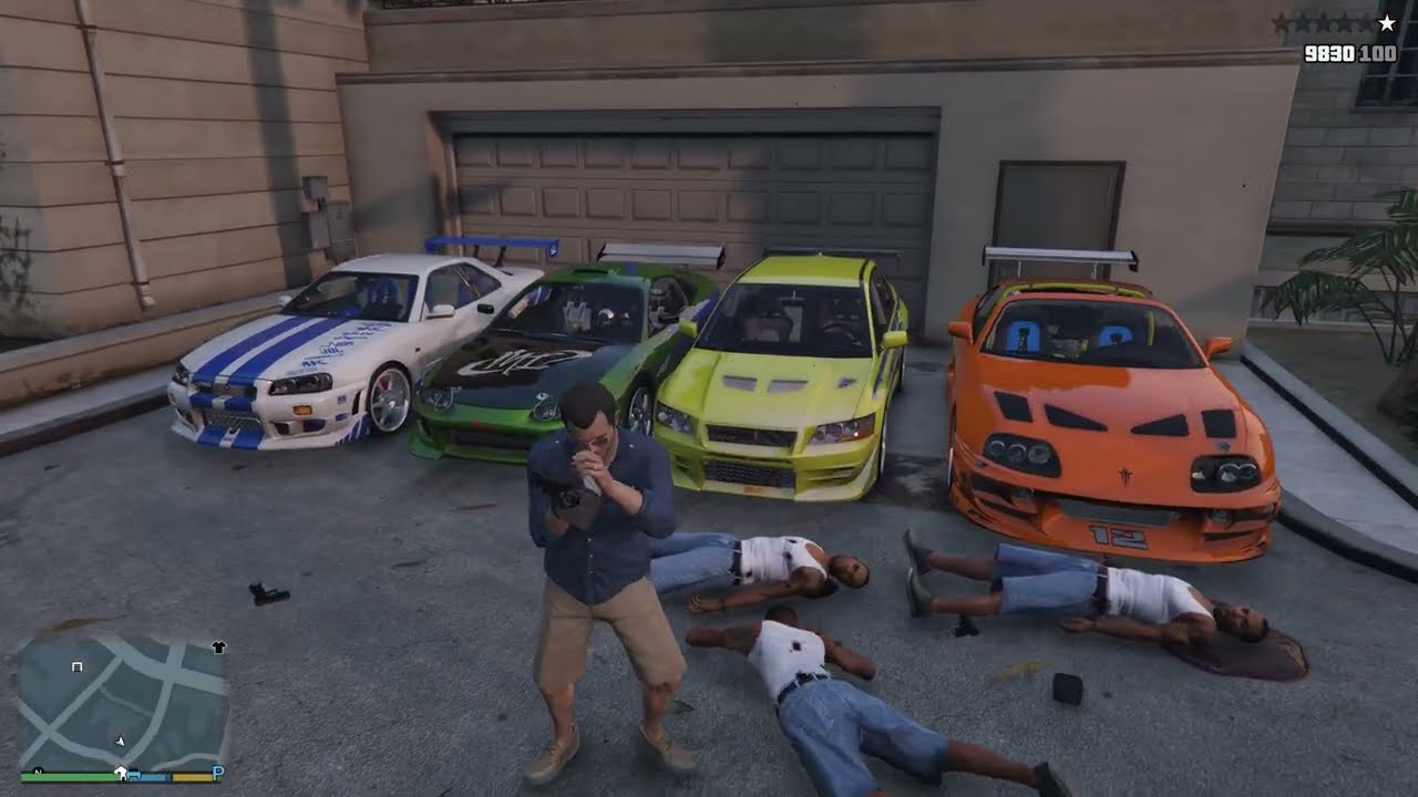 GTA5 MICHAEL STEAL TOYOTA SUPRA FROM FAST&FURIOUS