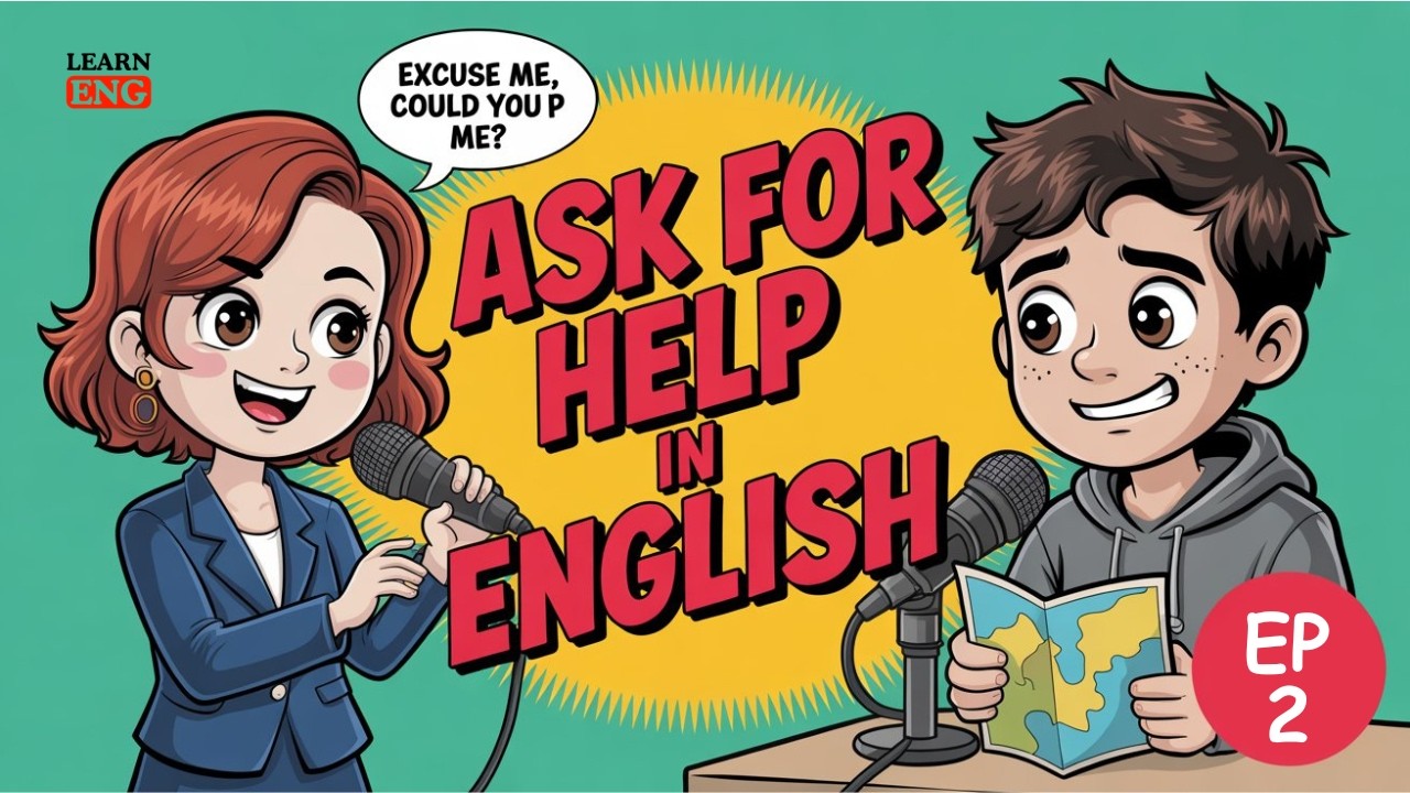 How to Ask for Help in English | Directions & Polite Requests | Podcast Ep. 2 | LearnEng