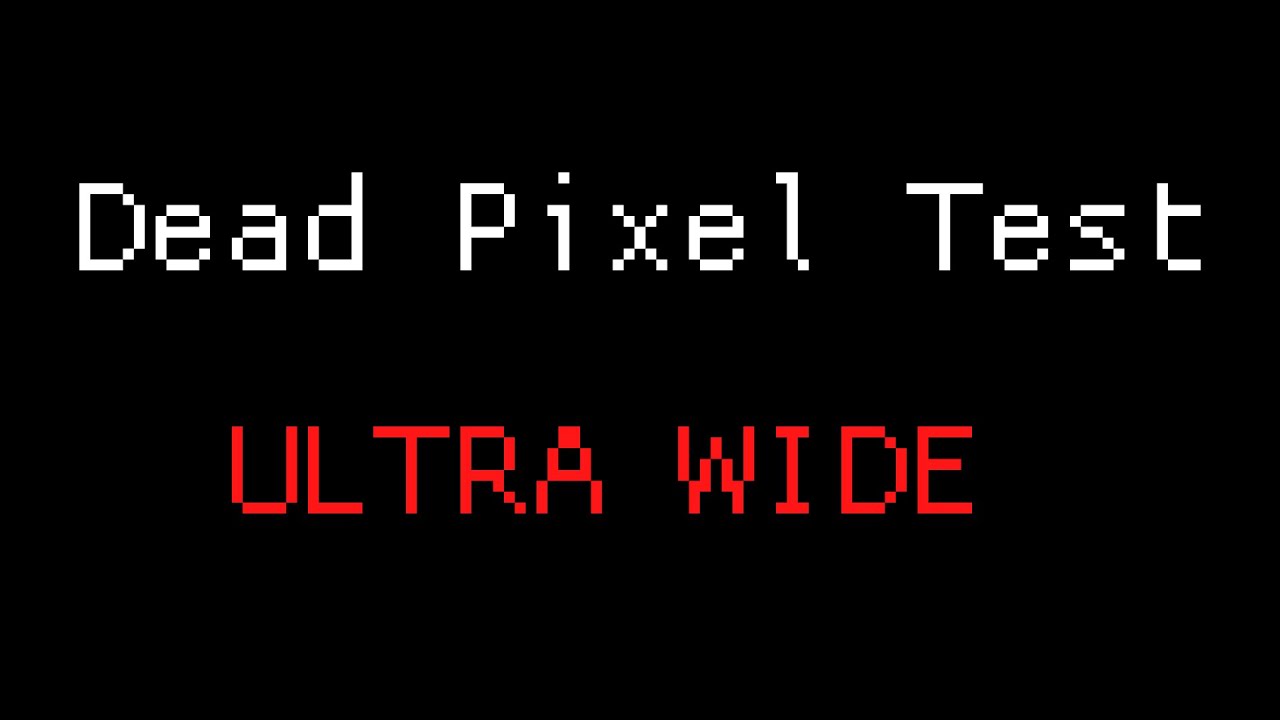 Dead Pixel Test for Ultra Wide 21: 9 - Long version (1h)