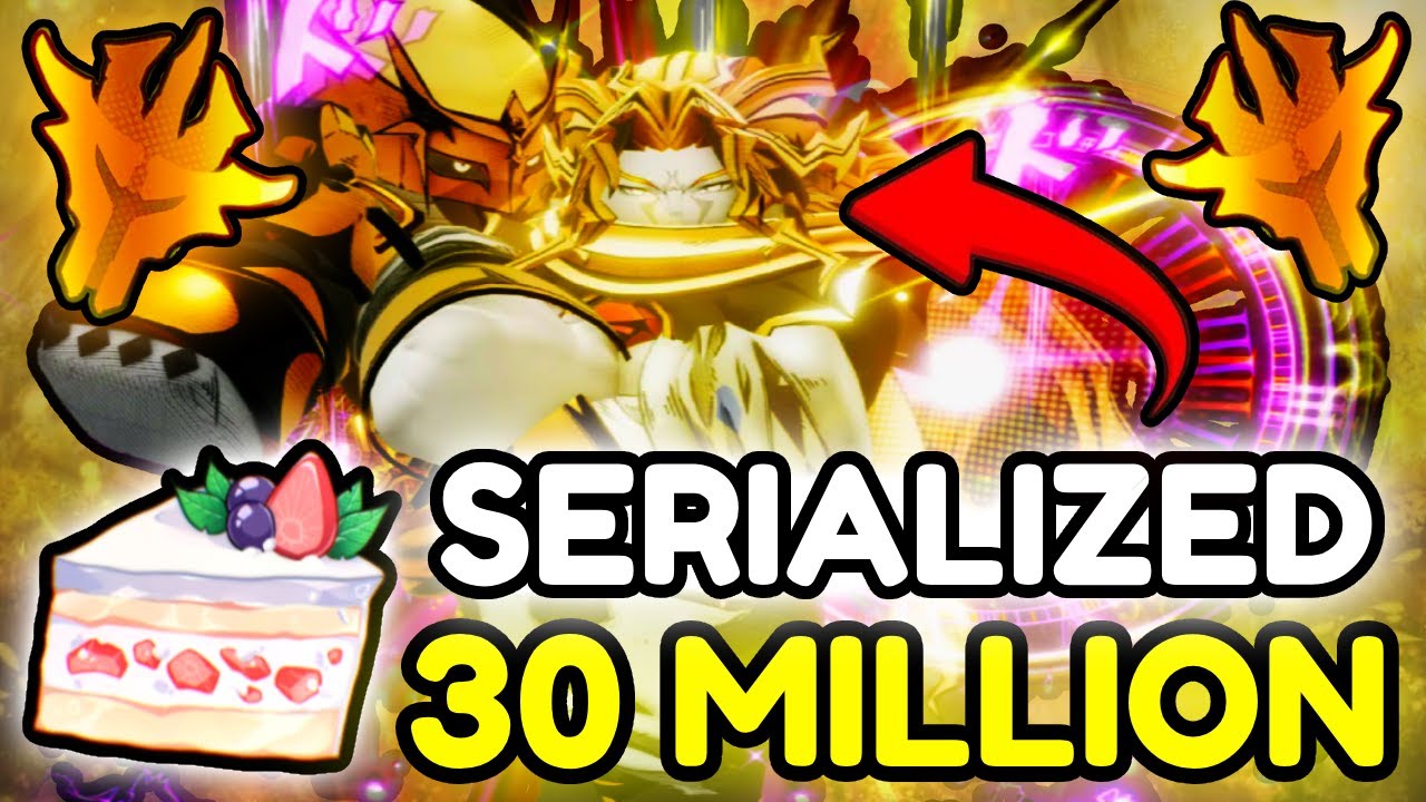 I Spent 30+ MILLION Cakes for the 0.0001% *SERIALIZED* Shiny Dio Over Heaven | Anime Vanguards