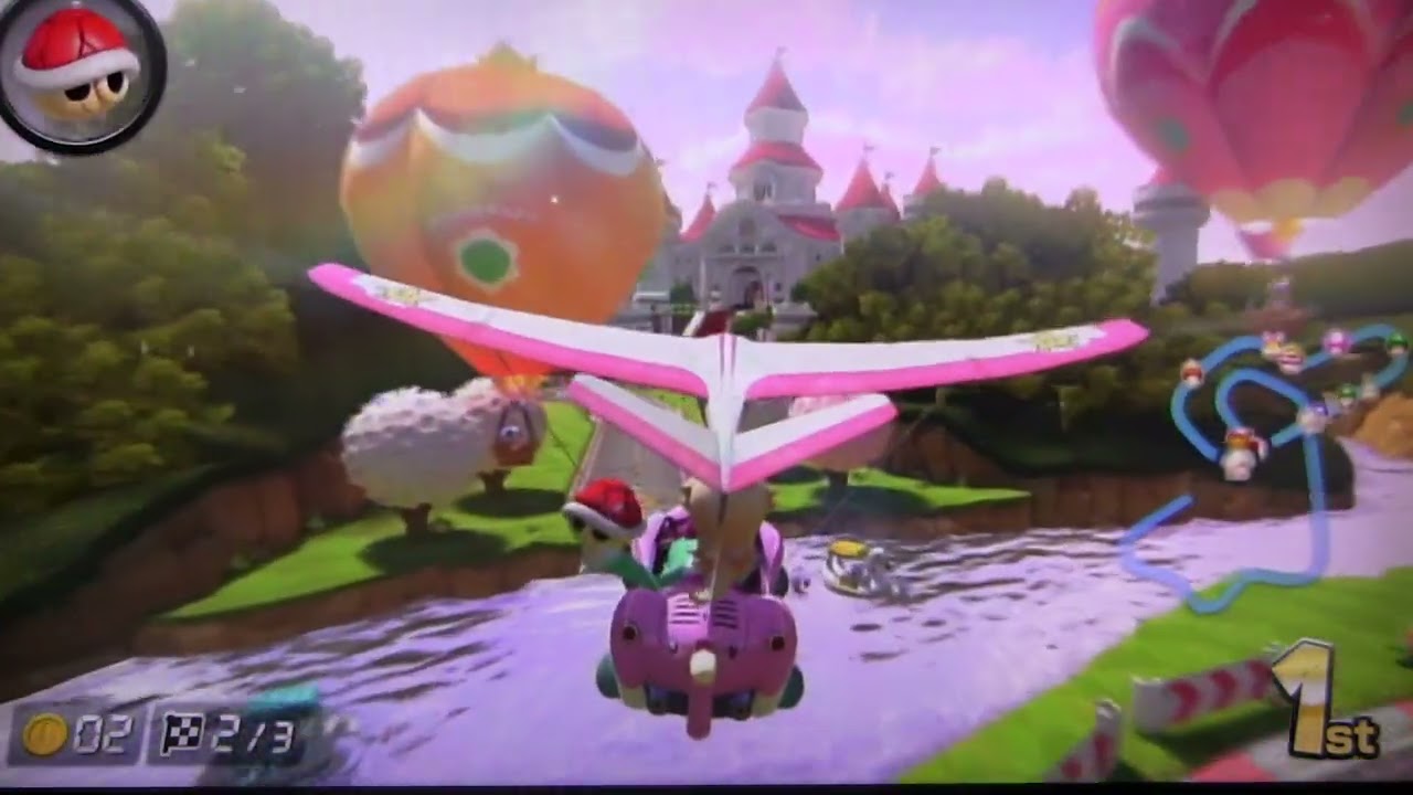💫 Rosalina 💎 in Mario Kart 8 – Pink Style | 🌸 Banana Cup (Peach Circuit)