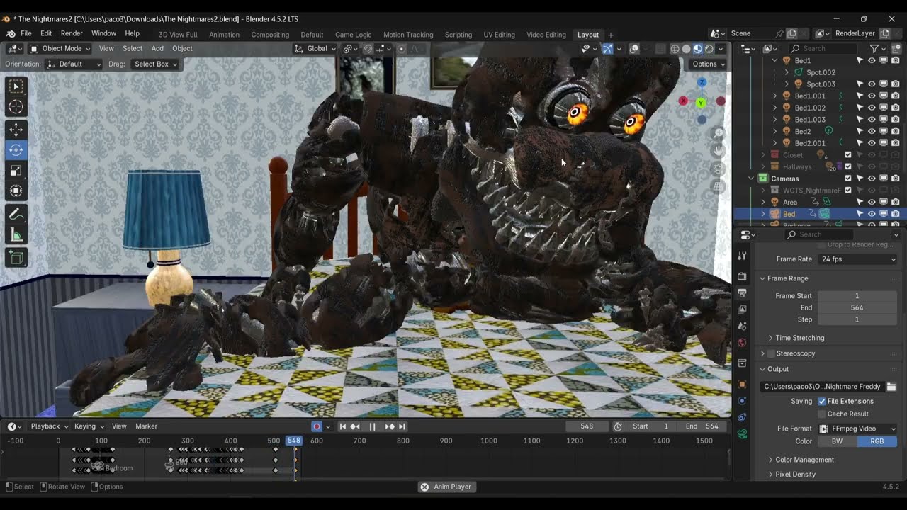 Fnaf 4 animation: Behind The Scenes