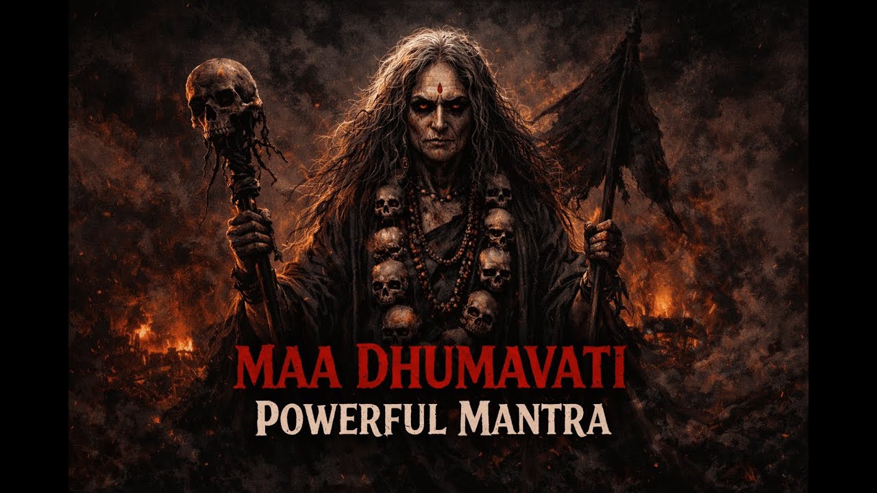 OM DHUM DHUM DHUMAVATYAI NAMAH - Maa Dhumavati Fierce Mantra Chant | Destroy Illusion•Enter the Void