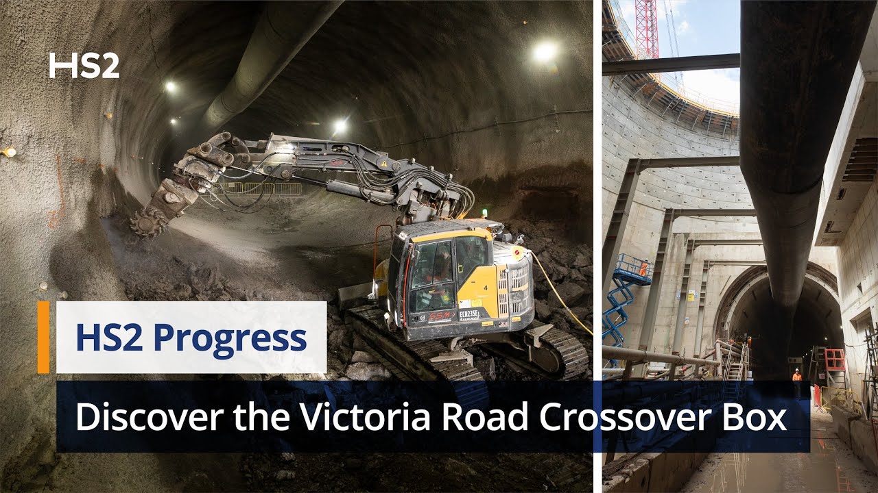 🚆 Discover the Victoria Road Crossover Box – A Key Part of HS2 Near Old Oak Common 🏗️