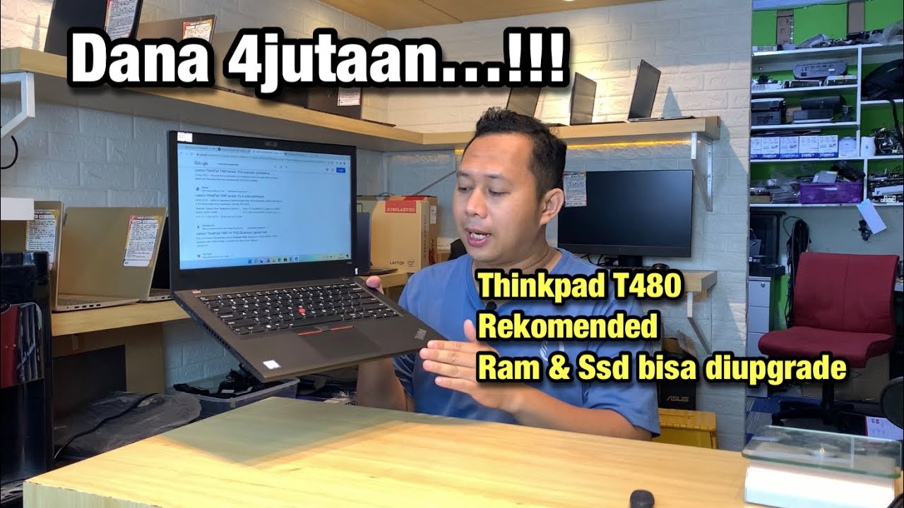 Lenovo Thinkpad T480 Core i5-8250 Generasi 8 ~ Ram 8GB ~ SSD 256GB Layar sentuh FHD  DANA 4 JUTAAN