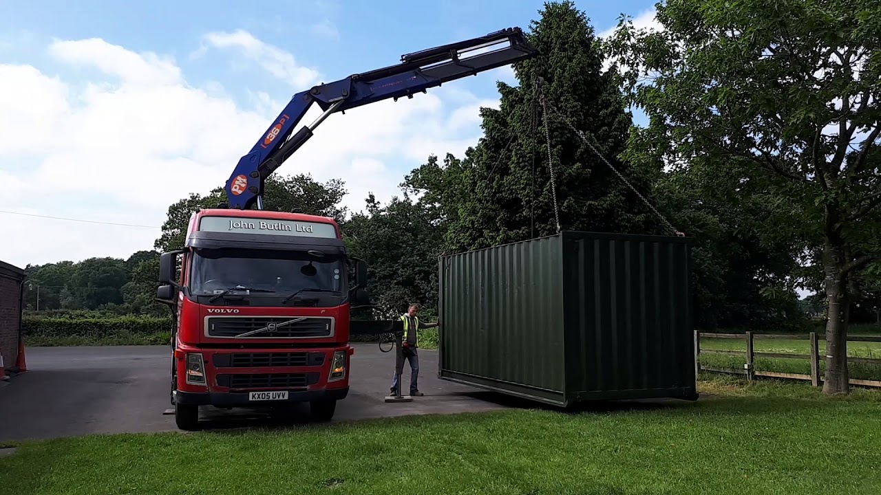Delivering a 20ft Shipping Container