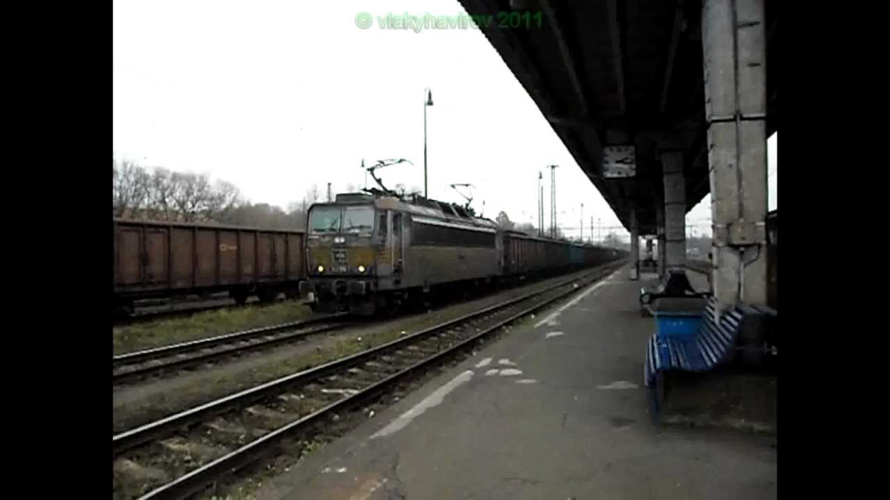 Rozjezd ESa 363.016-7 ČDC s těžkým nákladem uhlí [HQ]