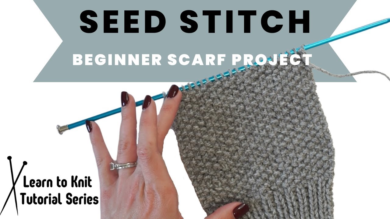 Seed Stitch | Day 4 | Learn to Knit Tutorial Series