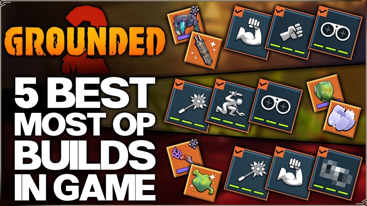 Grounded 2 - New 5 Best OP MOST POWERFUL Builds in Game - ALL Weapon Fighting Styles Build Guide!