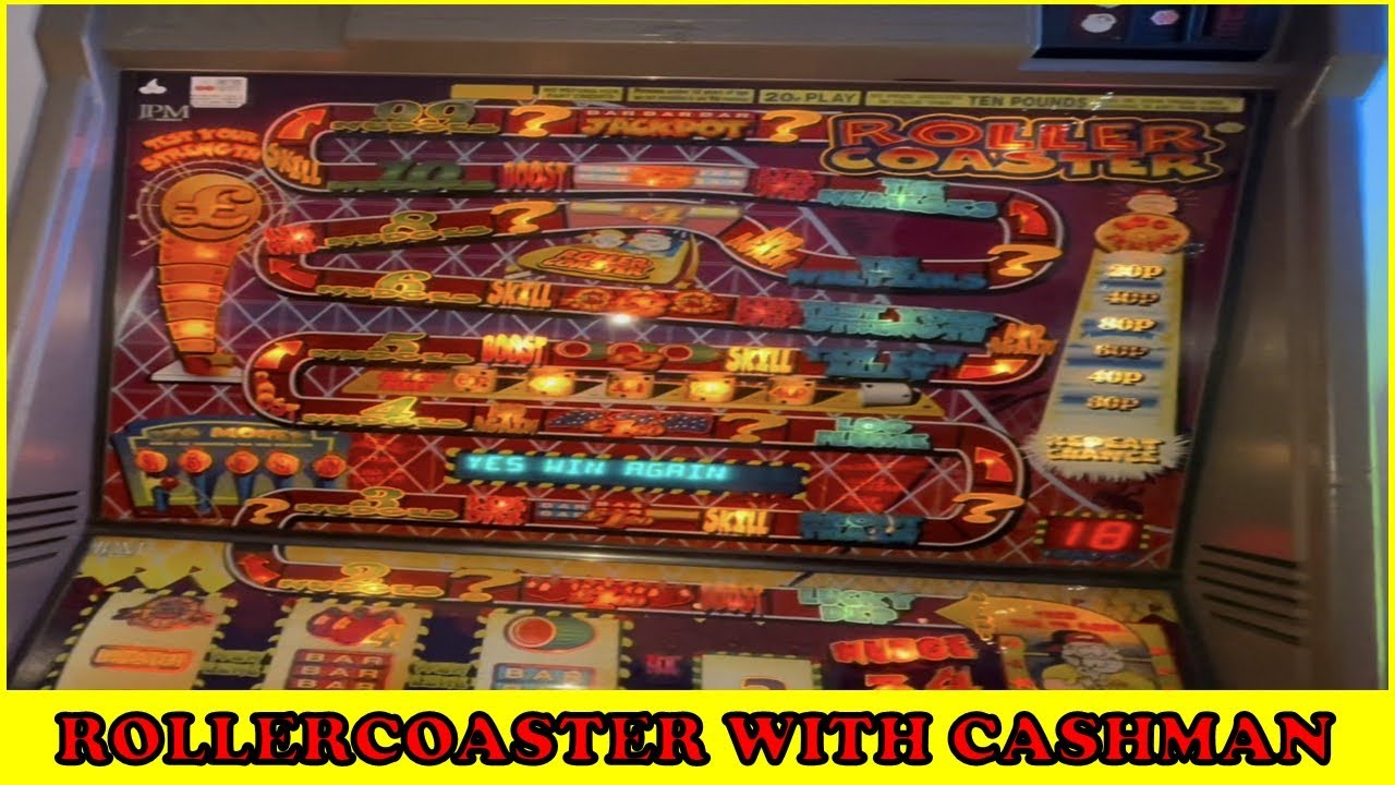 Single slot session, Rollercoaster with CASHMAN, retro slots,  Blackpool 