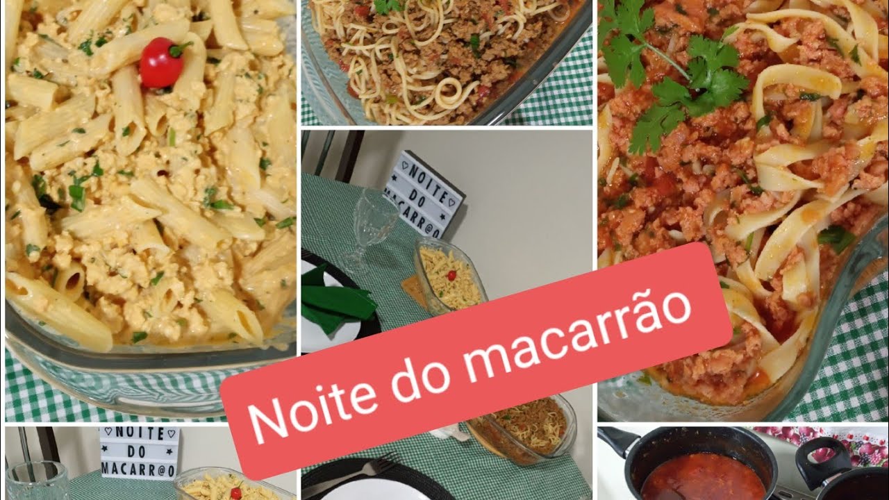 🔥NOITE DO MACARRÃO  - FIZ TRÊS MOLHOS DIFERENTES E MESA POSTA SIMPLES -SOBREMESA