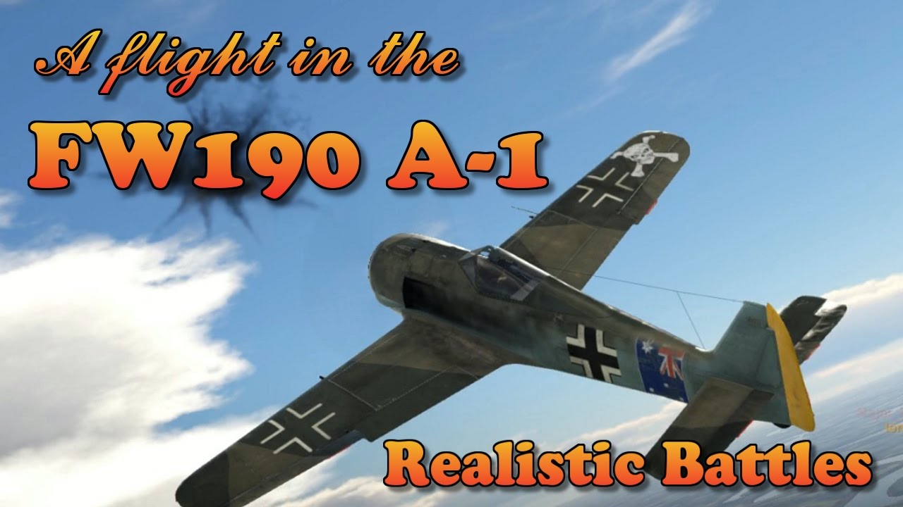 WT: A flight in the FW190 A-1 (RB, patch 1.61)