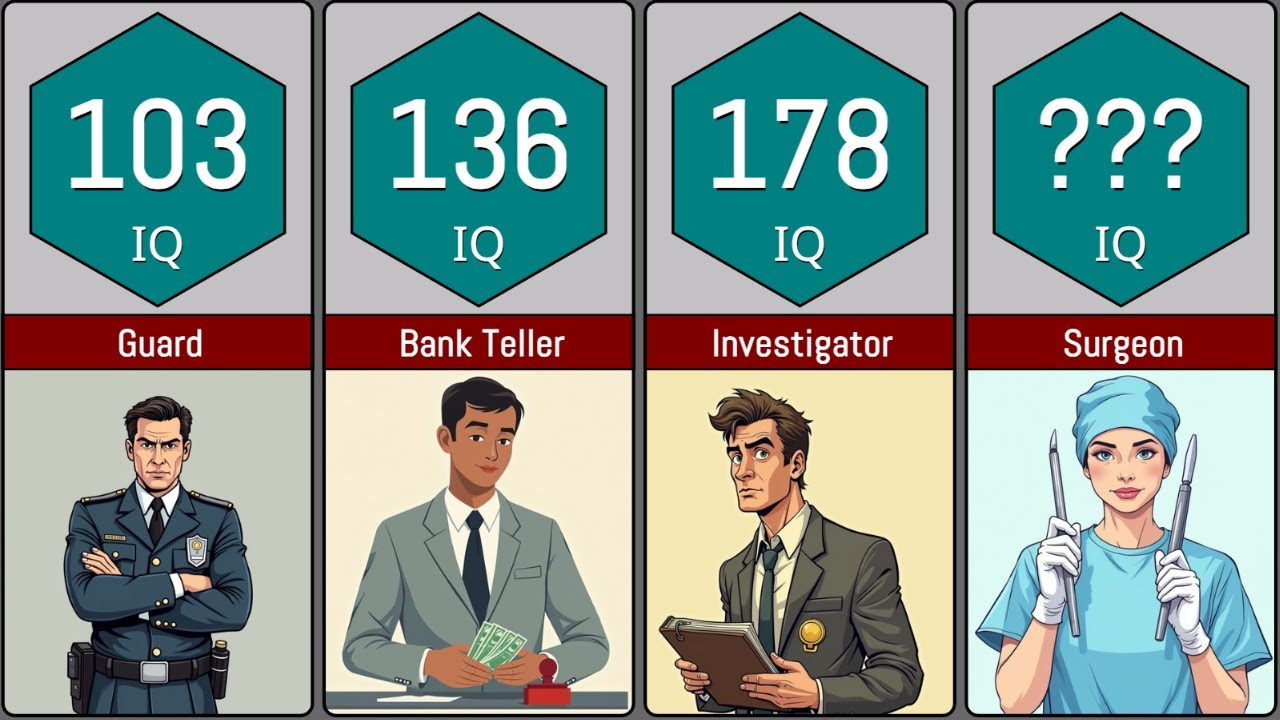 COMPARISON: IQ OF DIFFERENT PROFESSIONS
