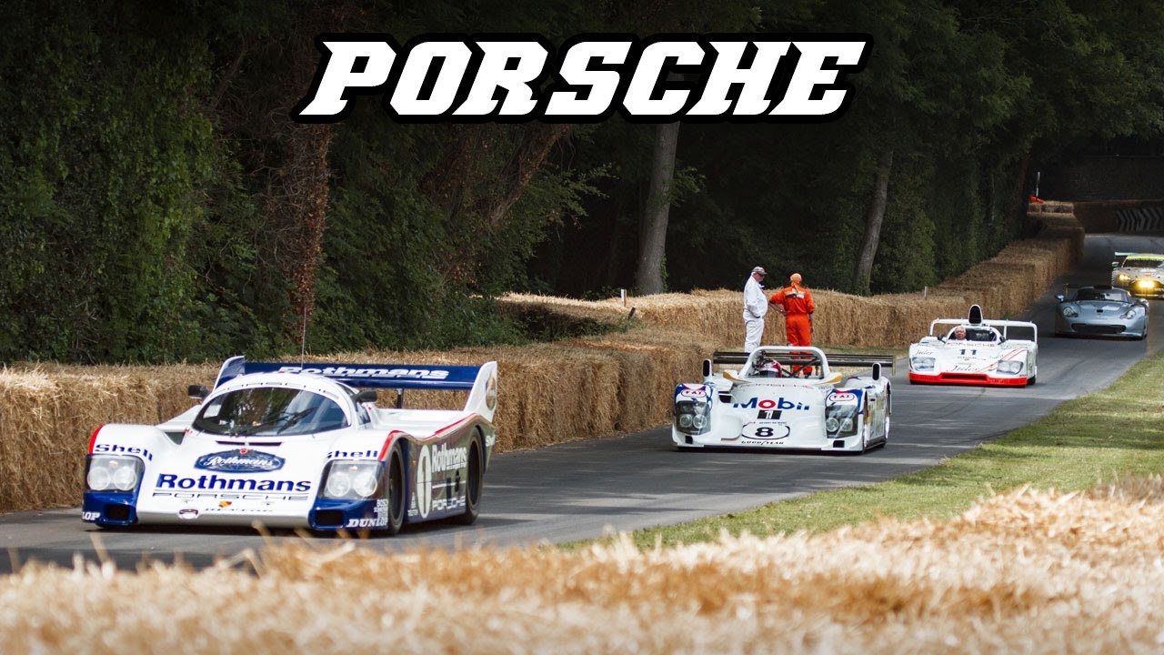 Porsches at Goodwood 2015 - 917, 918, 919, 997 RSR, 991 GT1, 962, ...