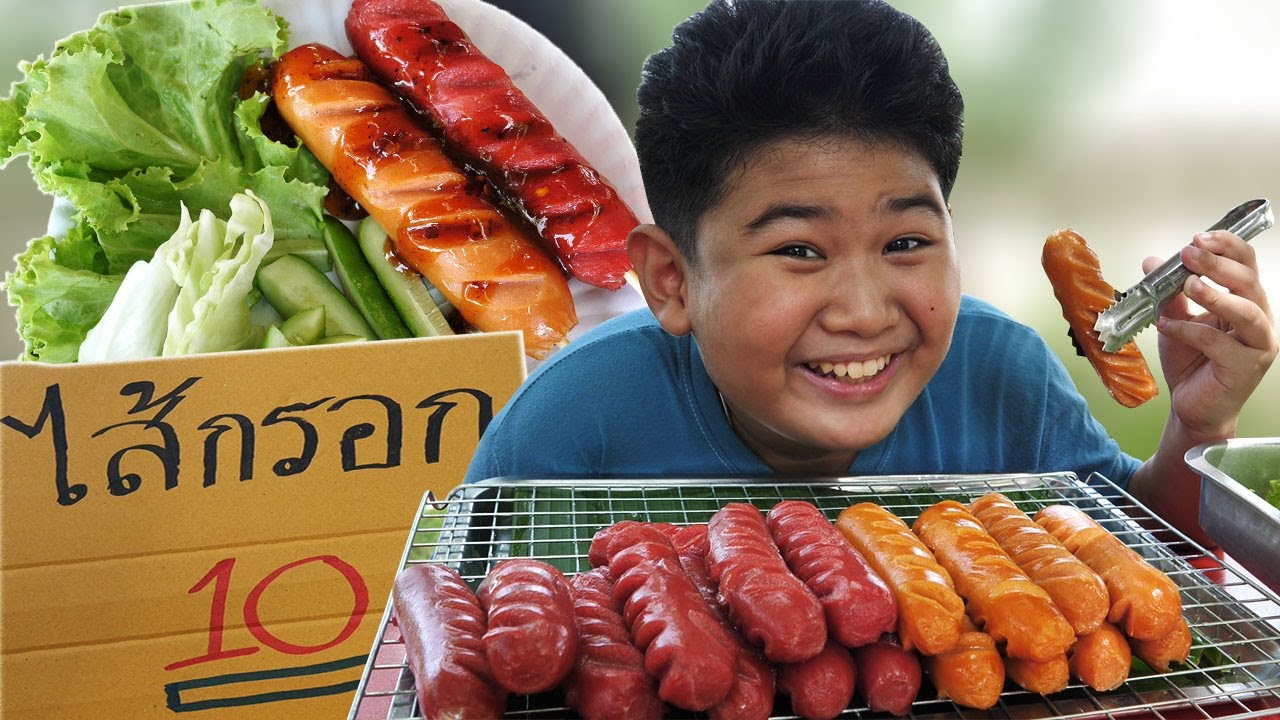 หนังสั้น | ขายไส้กรอกทอด น้ำจิ้มรสเด็ด 10บาท  | Selling fried sausage for 10 baht. Fight for life.