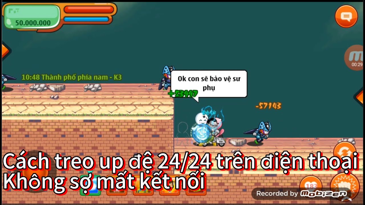 Ngọc Rồng Online - Hướng dẫn c&aacute;ch setup &uacute;p đệ treo 24/24 tr&ecirc;n điện thoại