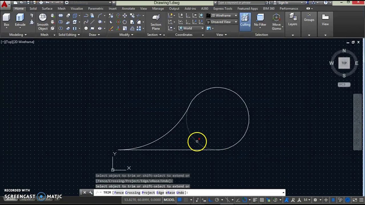 Tangency in AUTOCAD for beginners 01