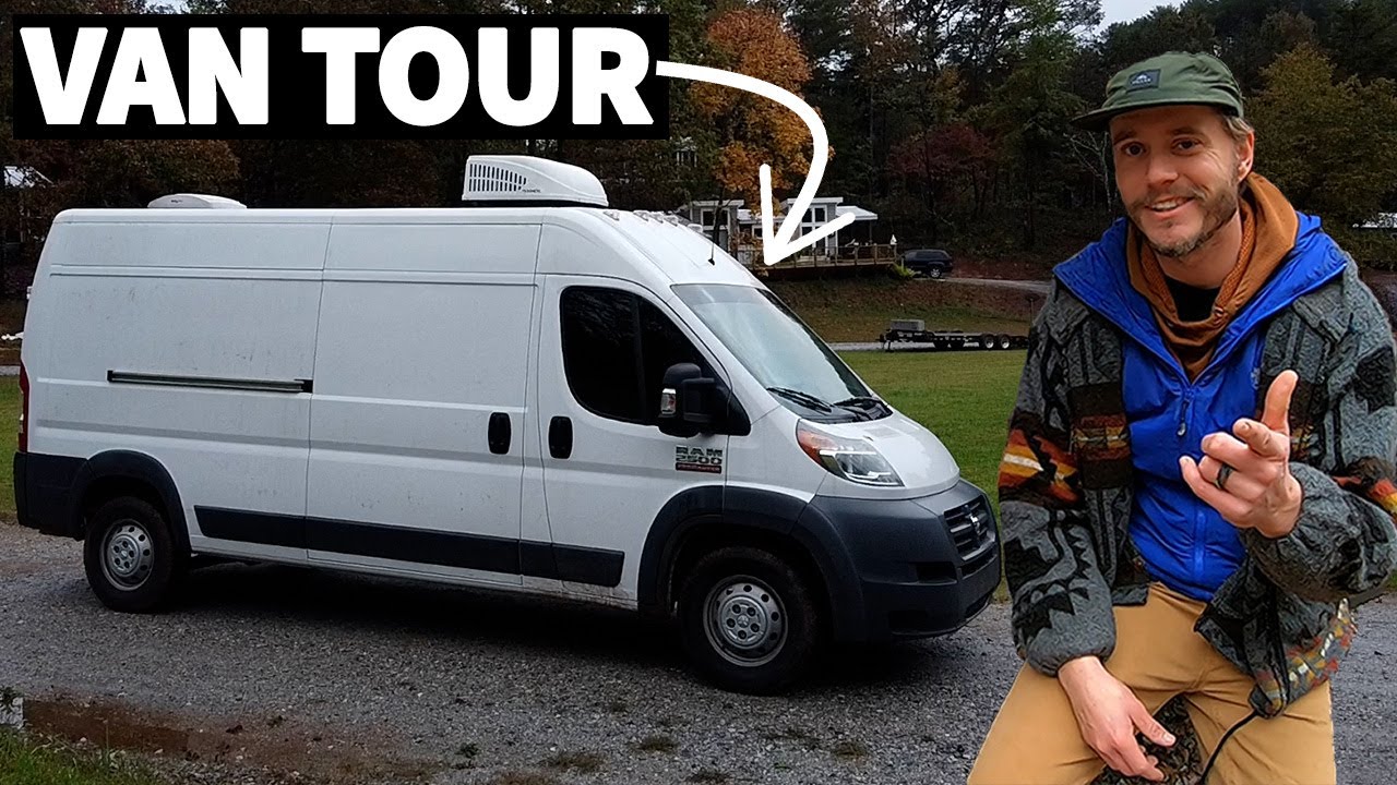 Van Tour | Self Built Camper Van for Couple, 2 Cats, and a Dog