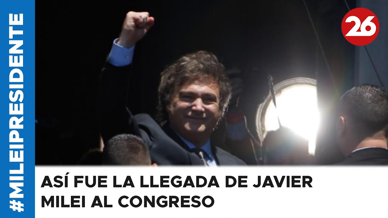 Así fue la llegada de JAVIER MILEI al Congreso y el saludo con CRISTINA KIRCHNER