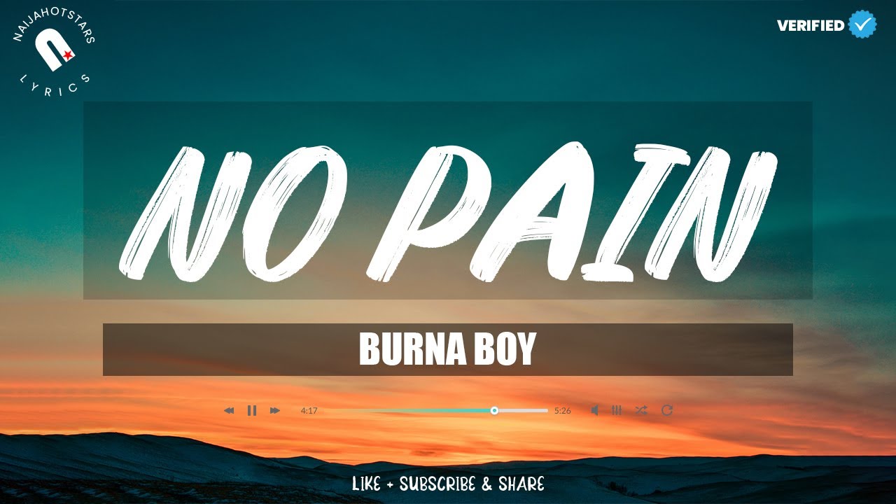 Burna Boy - No Panic (Lyrics)
