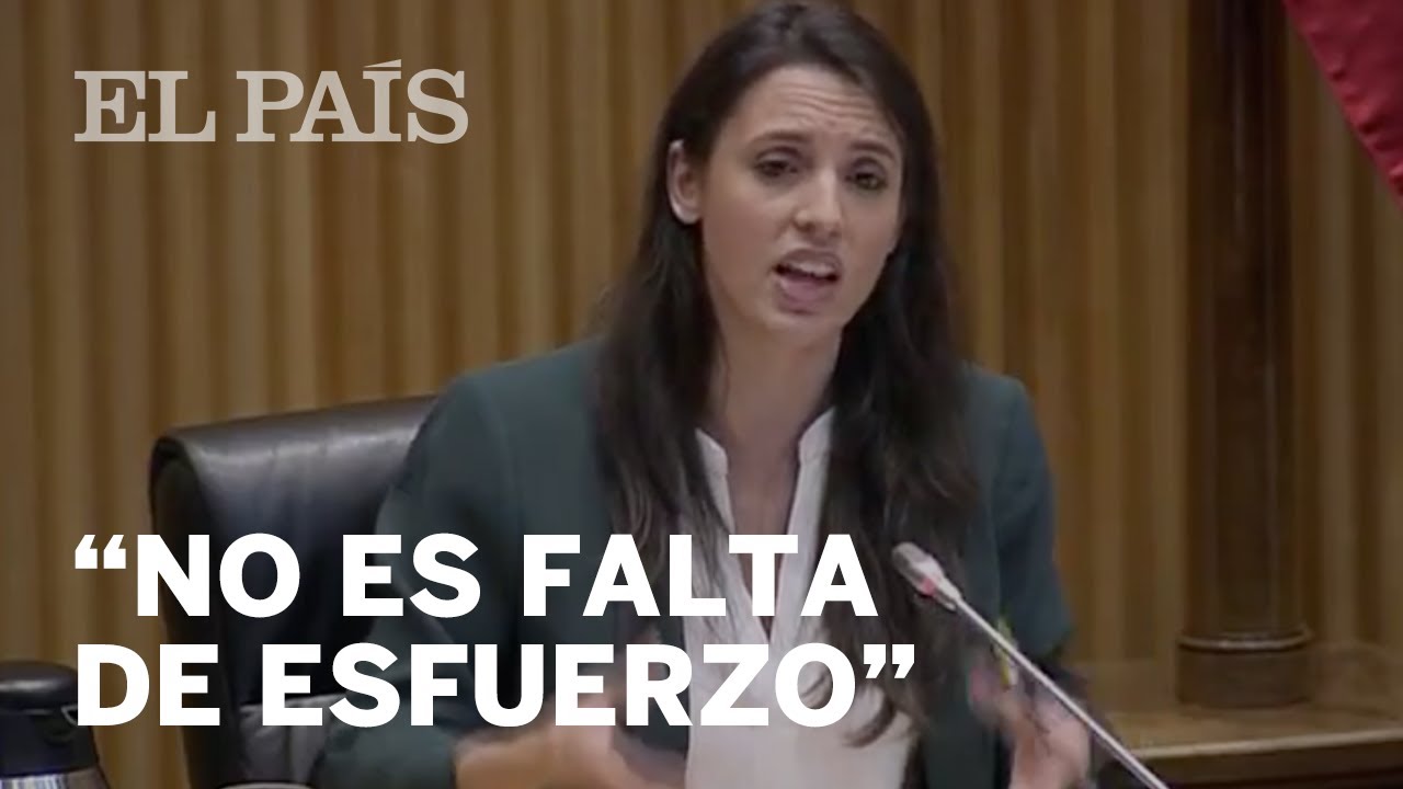 Irene MONTERO, ministra de IGUALDAD: 