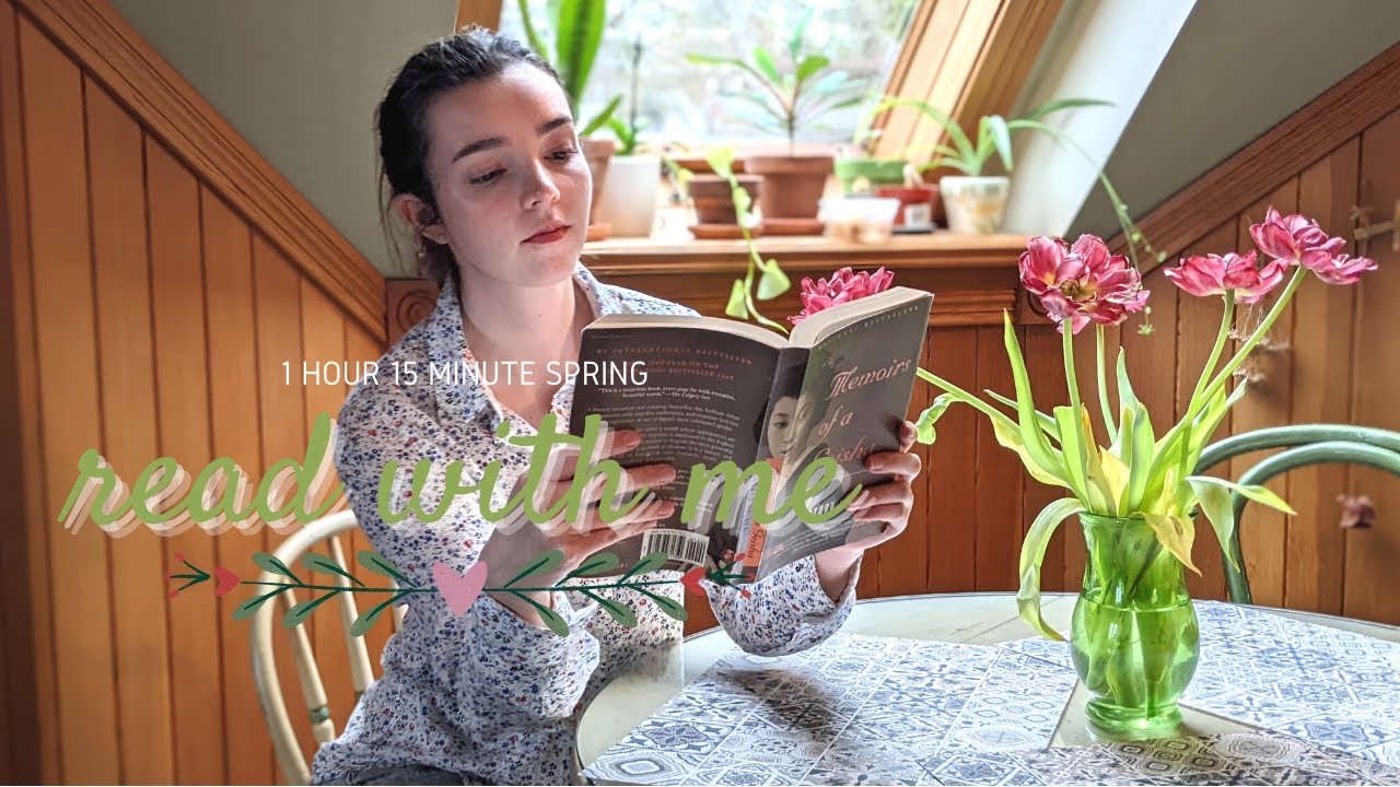 READ WITH ME // 1 hour 15 minutes of springtime reading at the kitchen table