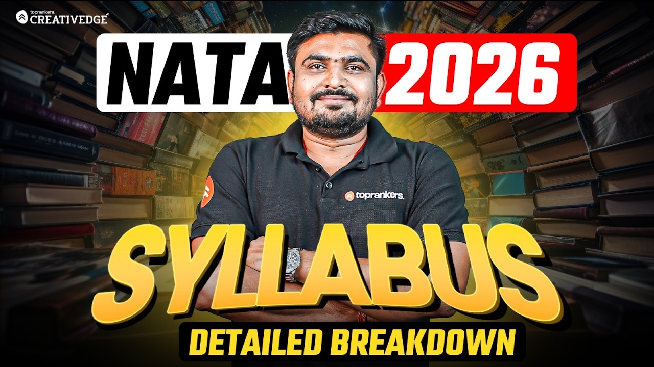 NATA 2026 Complete Syllabus Breakdown 🔥 Section Wise Detailed Strategy