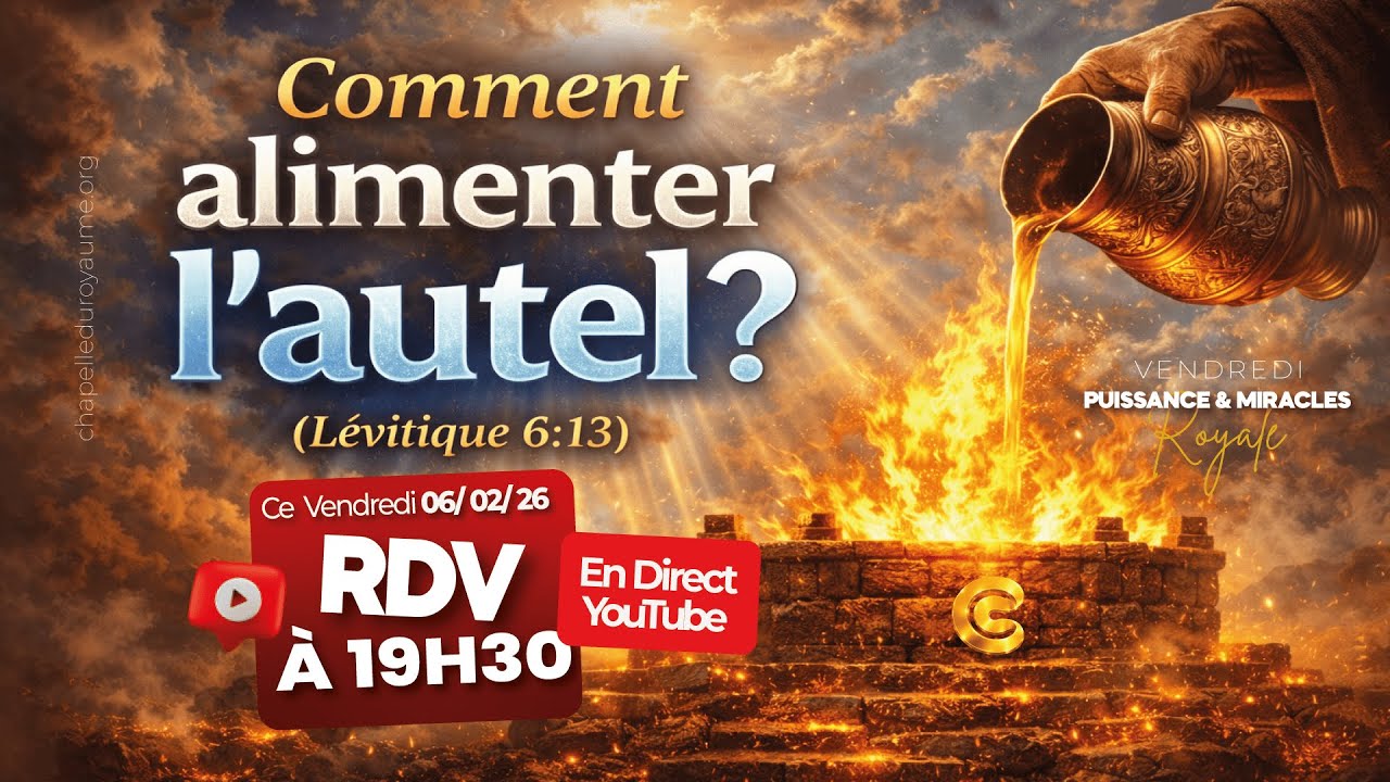 COMMENT ALIMENTER L’AUTEL : Le secret du feu qui ne s’éteint jamais (Lévitique 6:13)