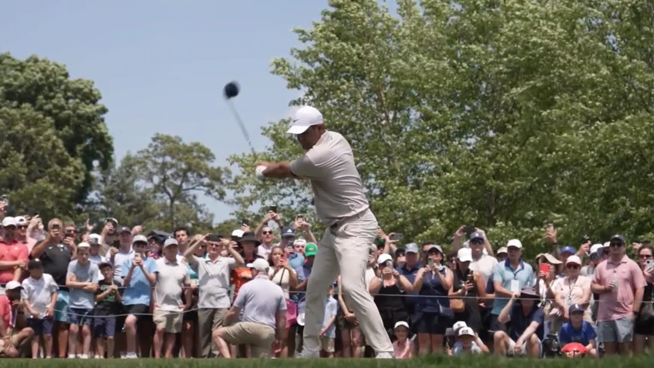 Scottie Scheffler Driver Swing in Super Slow-Mo and Slow-Mo.  