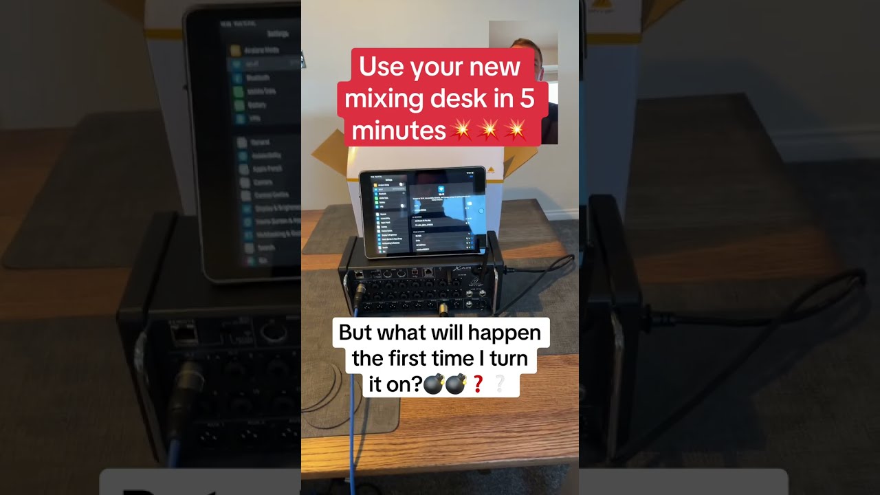Behringer XR Digital Mixer - What Happens The First Time Using A Brand New X Air XR12 XR16 XR18