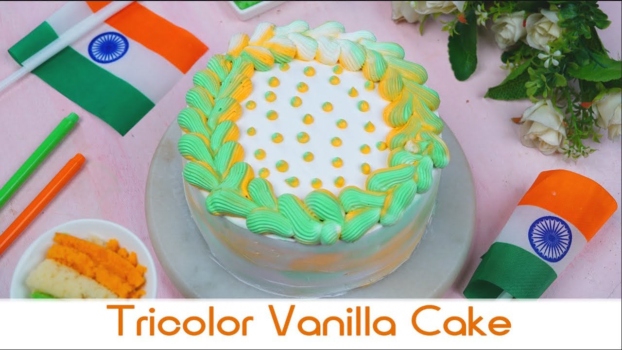 Tricolor Vanilla Cake