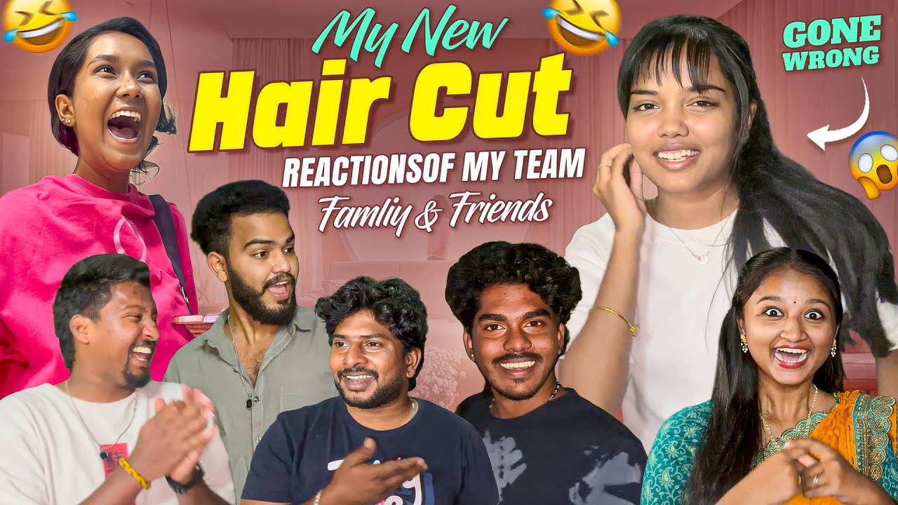My hair cut Reactions 😨😂 || Allari Aarathi Vlogs || Hair cut Vlogs #trending #minivlog 