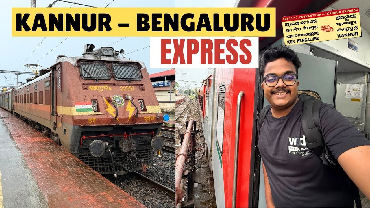 Kannur to Bengaluru by Sleeper Class | Full Journey on Kannur – KSR Bengaluru Express 🔥