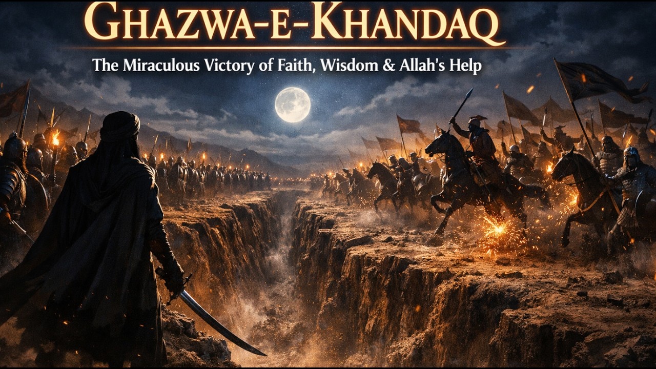 Ghazwa e Khandaq — The Battle of the Trench, Faith, Strategy & Divine Victory | Islamic Story Urdu