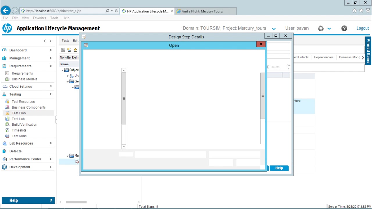 HP ALM - Design Steps