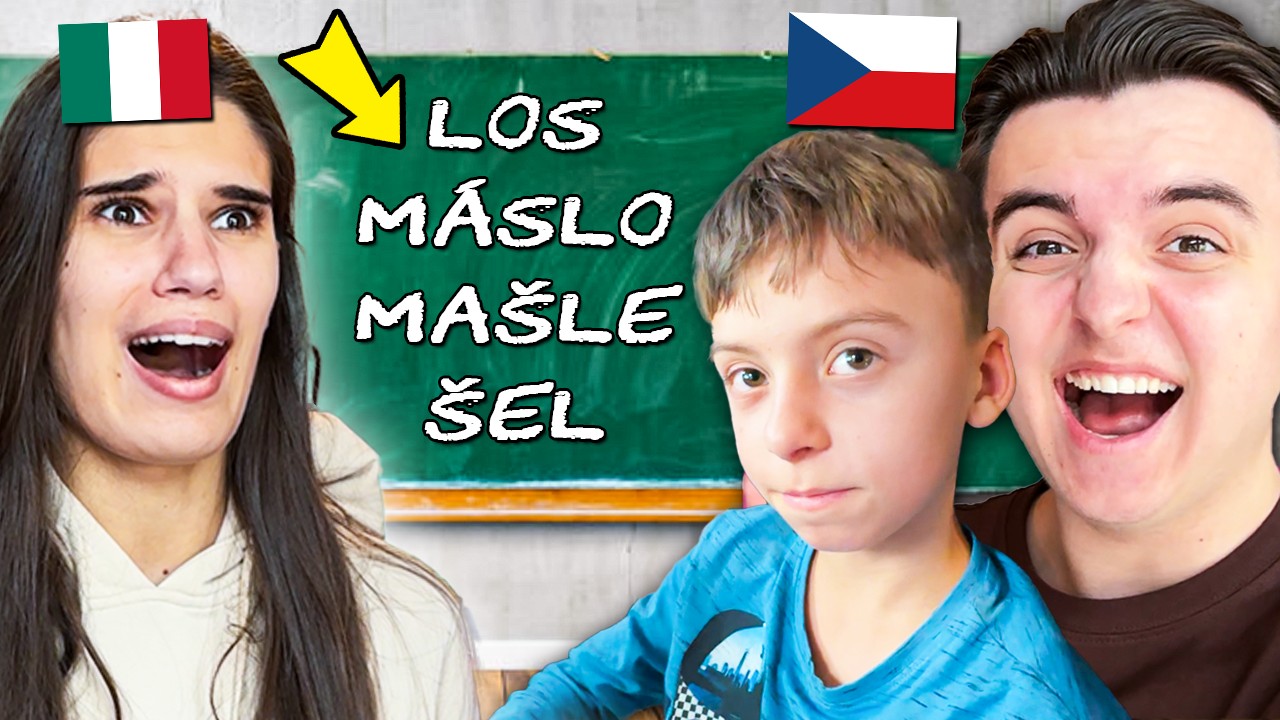 Brácha se Stal Učitelem a Učí Přítelkyni z Itálie Česky! (propadla)